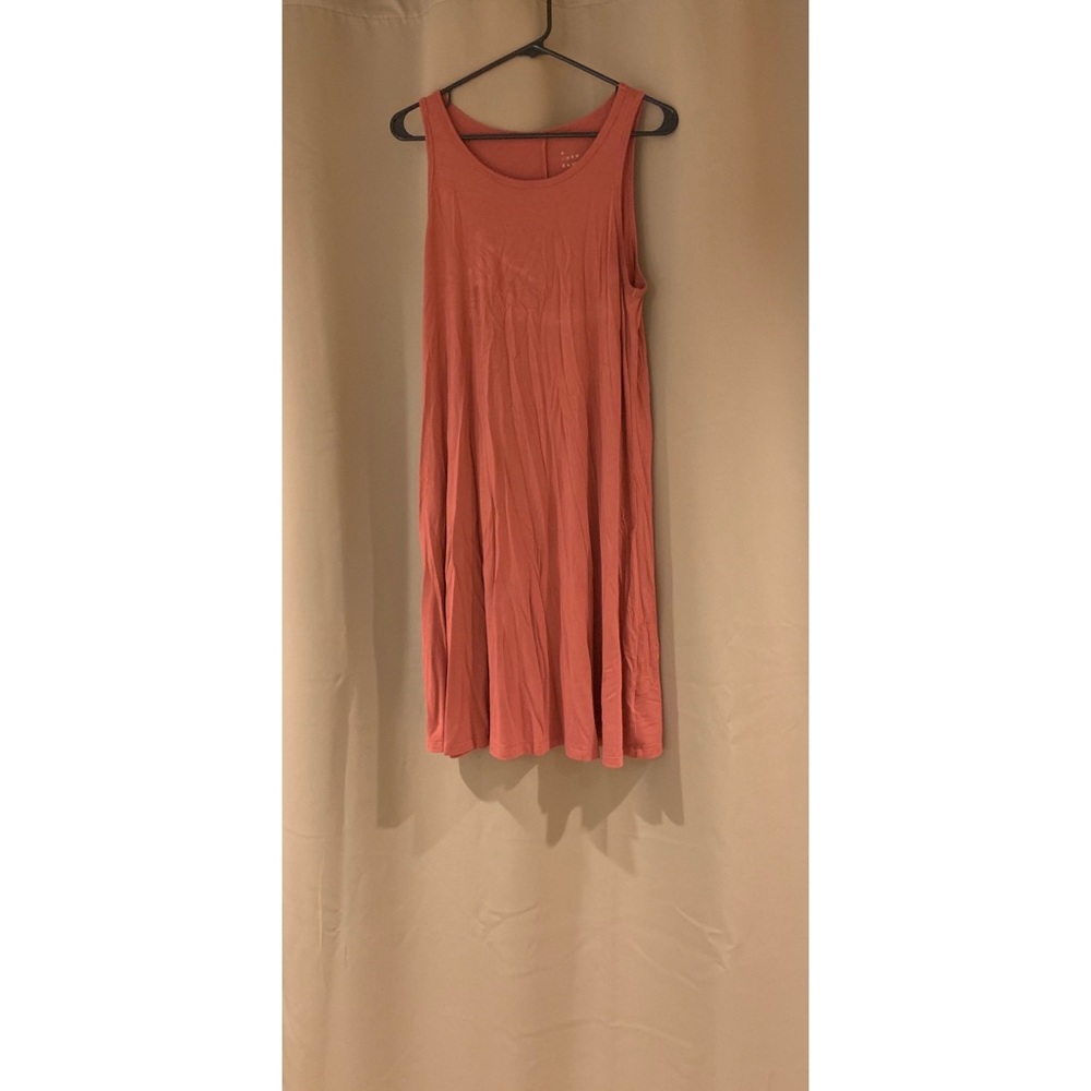 Coral tank top dress